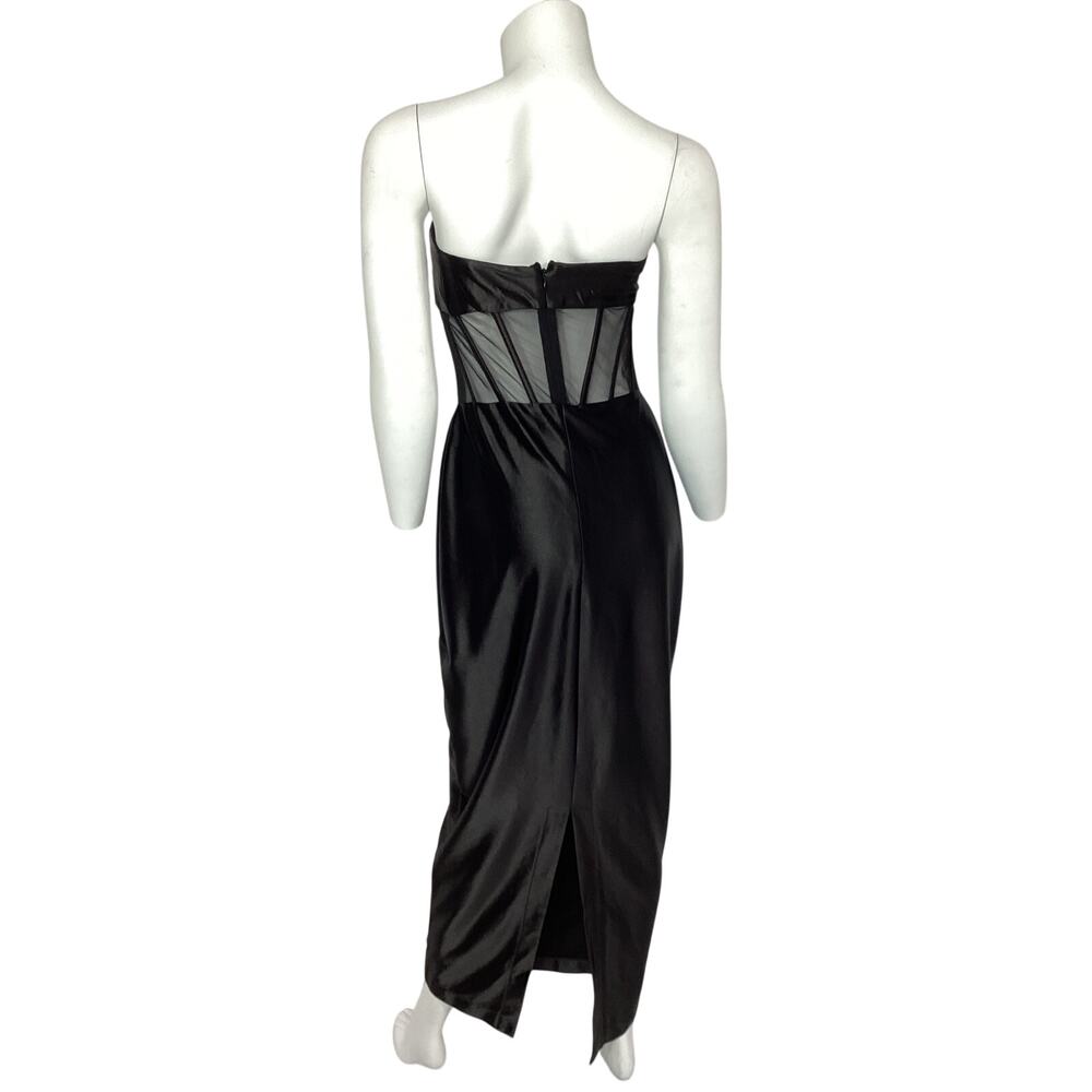 Retrofete Strapless Black Baila Dress Size L - Picture 3 of 4